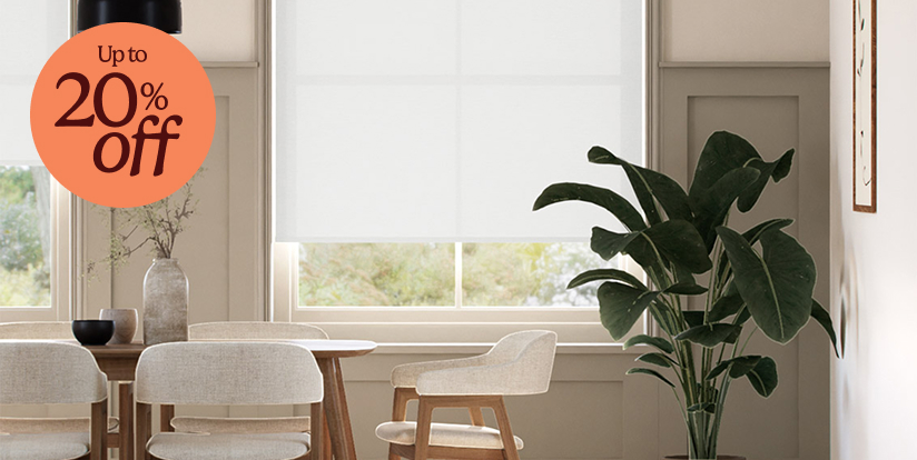 Voile roller blinds